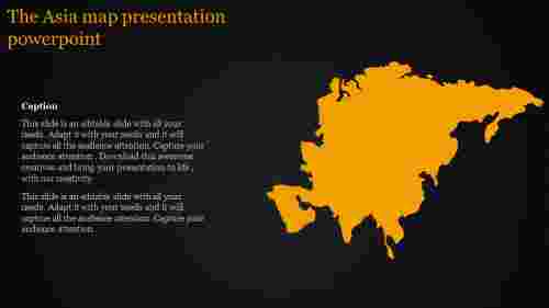 map presentation powerpoint-The Asia map presentation powerpoint